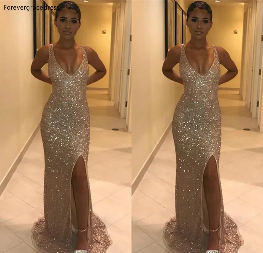 Женские вечерние платья с золотыми блестками и русалочкой знаменитостей больших