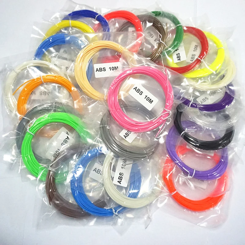 

100/150/200Meters ABS 1.75MM each 10Meters 3d Filament For 3d magic pens & 3d printer parts
