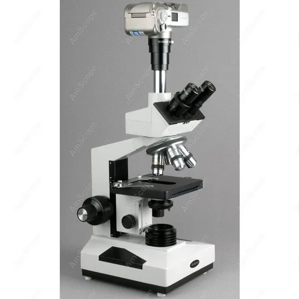 

LED Trinocular Compound Microscope--AmScope Supplies 40X-1600X LED Trinocular Compound Microscope T400A-LED