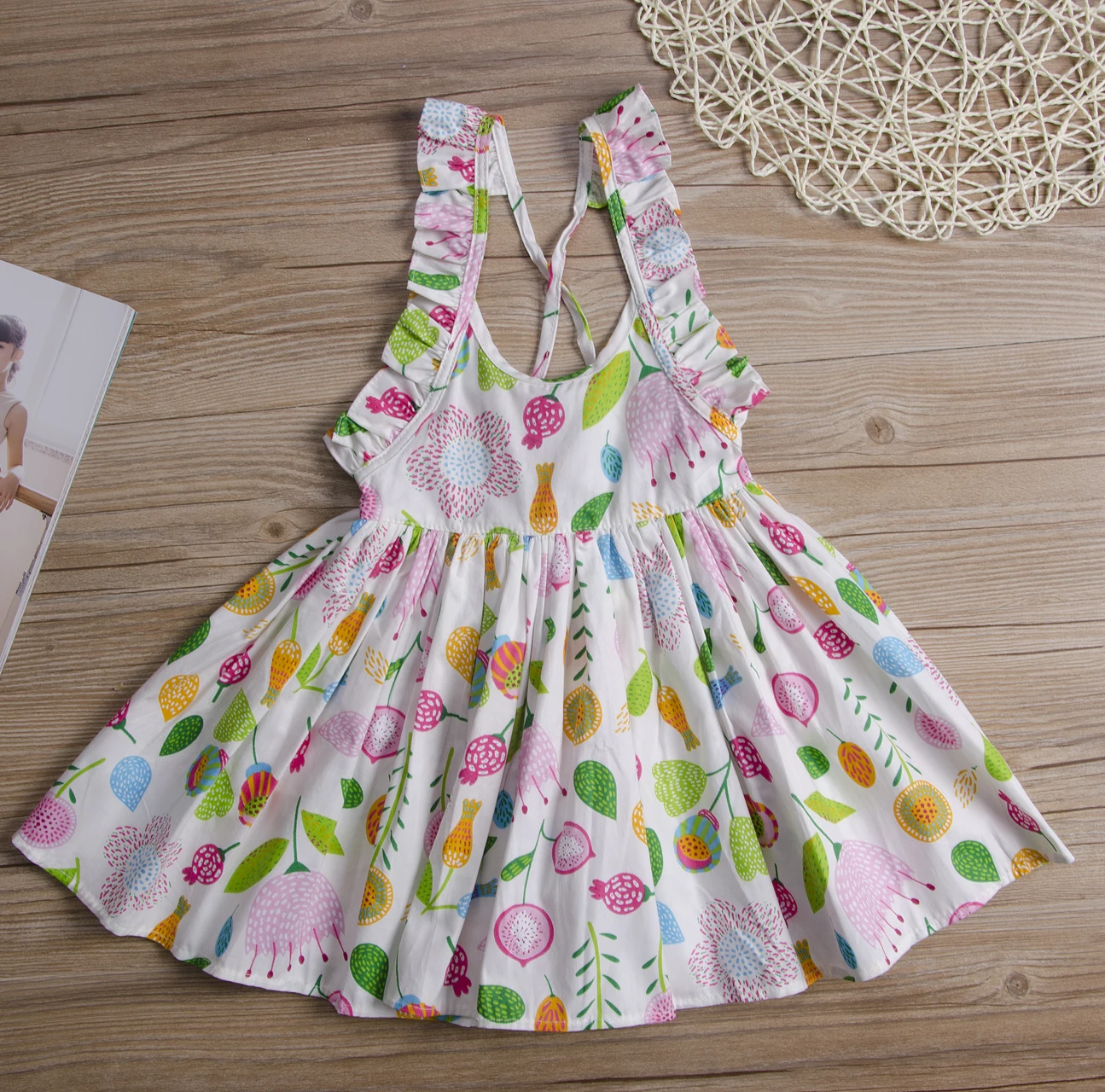 2017 New Outfit Clothing Baby Dress Cute Kids Girls Flower Sleeveless Floral Formal Bridesmaid Wedding Party Princess | Детская одежда