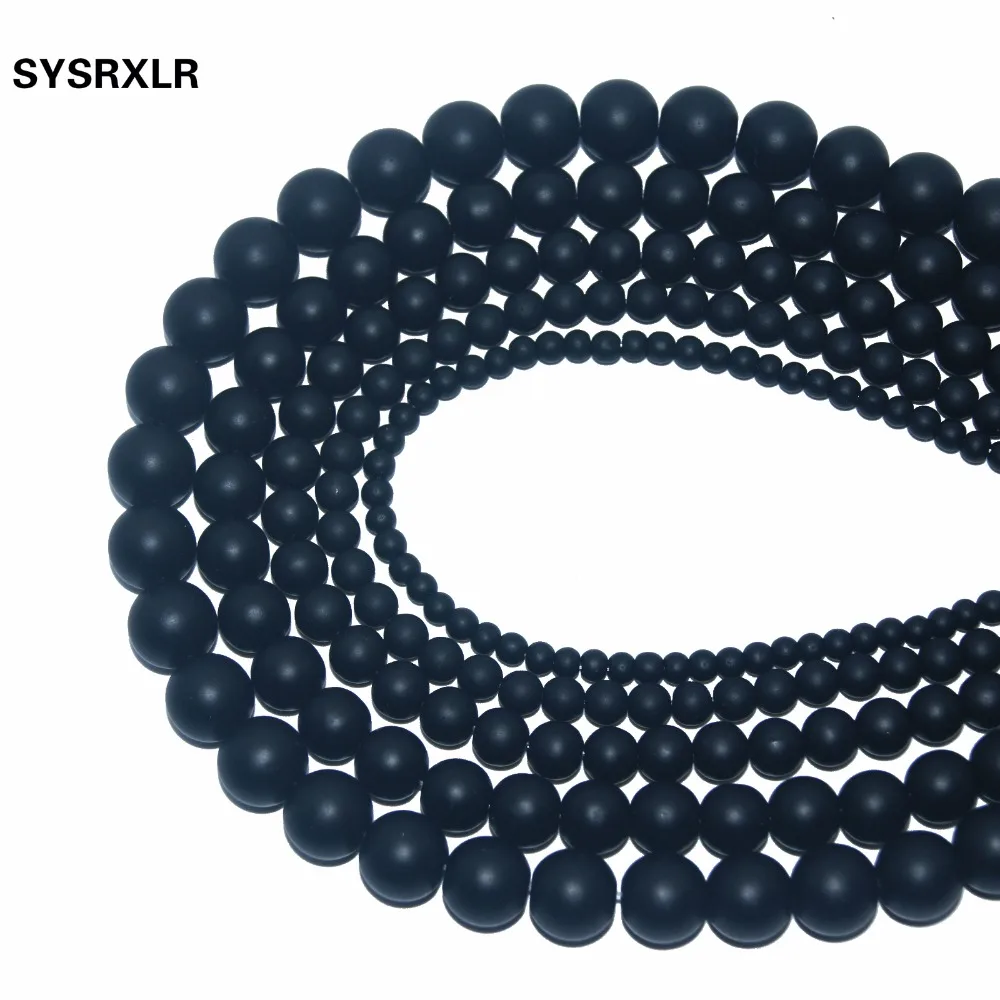 Бусины Из Натурального оникса 15 дюймов нить 4/ 6/ 8/10/12 мм|stone beads|natural stone beadsnatural beads