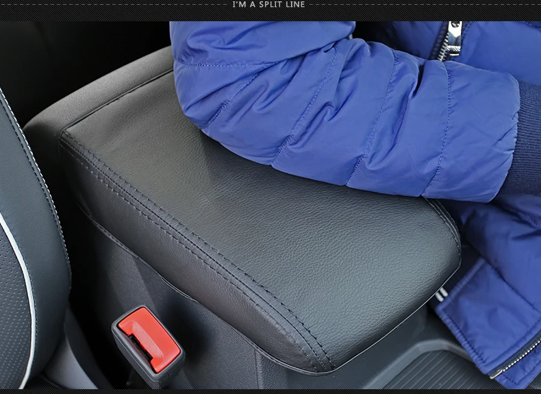 Microfiber leather Armrest Console Pad Cover Cushion Support Box Top Mat Liner For Volkswagen VW Tiguan mk1 2010-2017 | Автомобили и