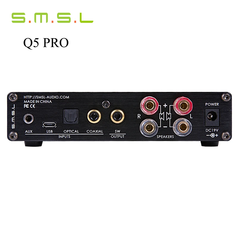 SMSL Q5 Pro Высокое качество HIFI 2.0 чистый цифровой домашнего аудио Усилители домашние