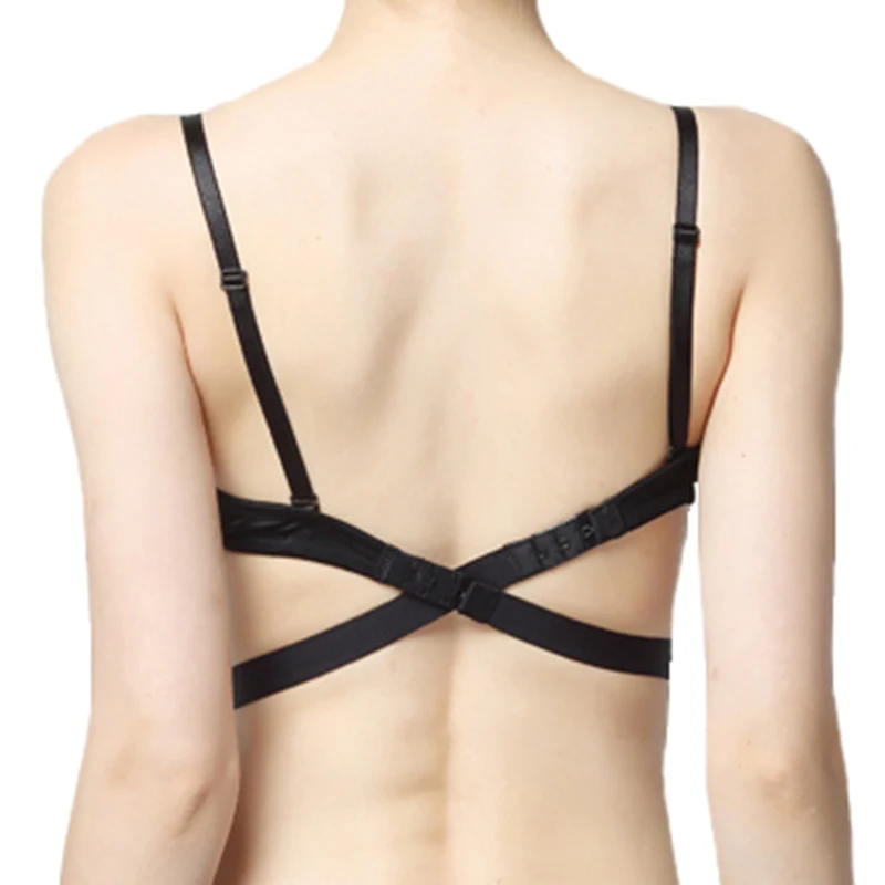 

Women Backless Low Back Bra Strap Adapter Converter Adjustable Sexy Strapless Bra Extender Hook Bra Straps Accessories
