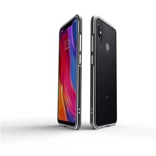 Черный Роскошный металлический бампер чехол для телефона Xiaomi Redmi K20 K20 Pro алюминиевая рамка 3D защитный чехол для Xiaomi 8 6 чехол противоударный - Цвет: Черный