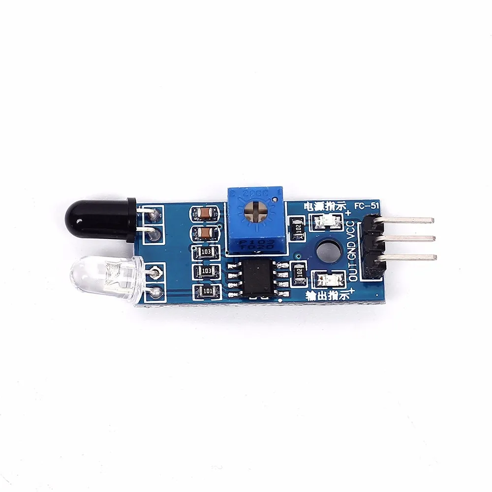 Инфракрасный модуль датчика препятствий для Arduino Smart Car Robot 3 проводной