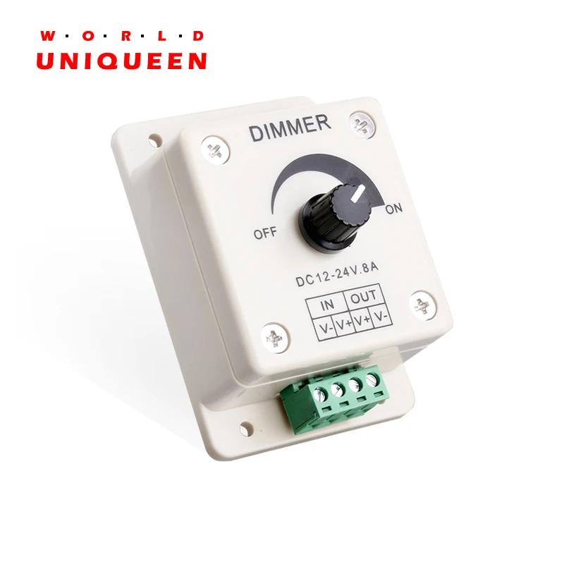 Дешевый 1 канальный ДИММЕР (вращающийся) телефон 8 А макс. 192 Вт светодиодный