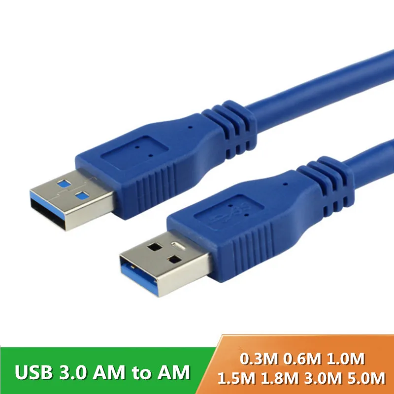 

High Speed USB 3.0 A type Male to Male M/M USB Extension Cable AM TO AM 4.8Gbps Support USB 2.0 0.3M/0.6M 1M/ 1.5M/1.8M/3M/5M