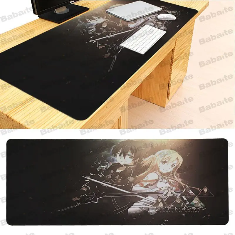 Babaite SAO DIY дизайн игровой с узором коврик для мыши Размер 40x90 см компьютерный |