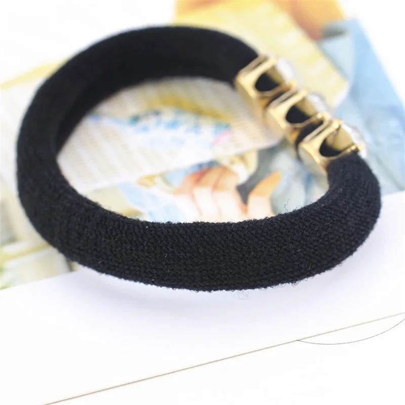 Женские аксессуары для волос с крупными бриллиантами 1 шт. 3 резинки девочек