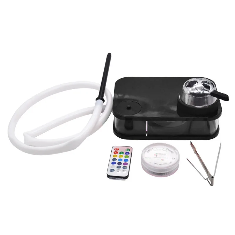 Hookah Set Acrylic Hookah Accessories Smoking Set with Bowl Hose Charcoal Set with LED Light Hookah Accessories Dropshipping XNC