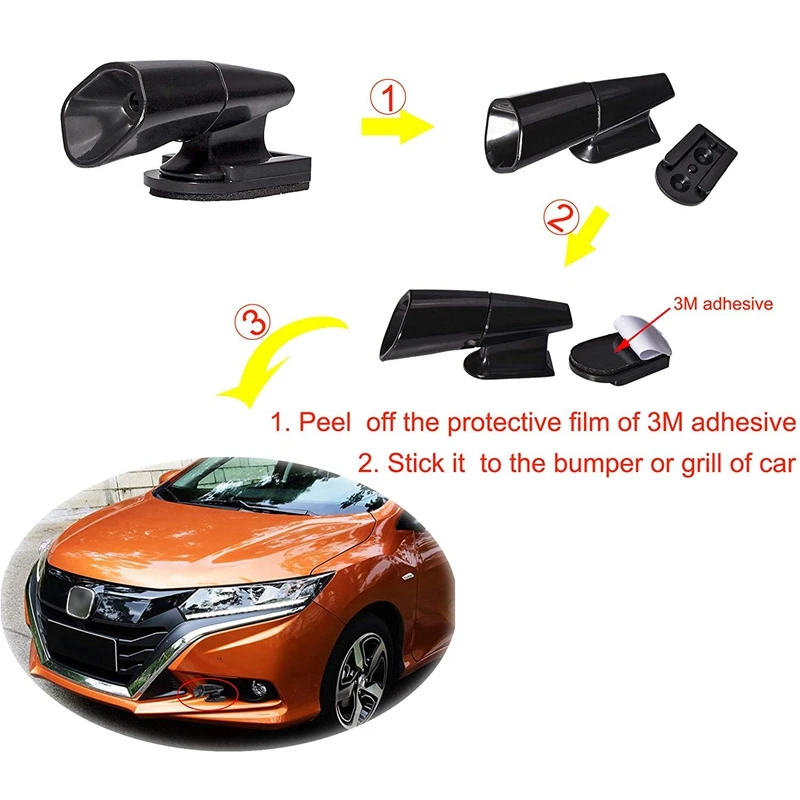 2 Pcs Deer Alert For Vehicles Black Whistles Warning Devices Car Auto Motorcycle Truck Suv And Atv | Автомобили и мотоциклы