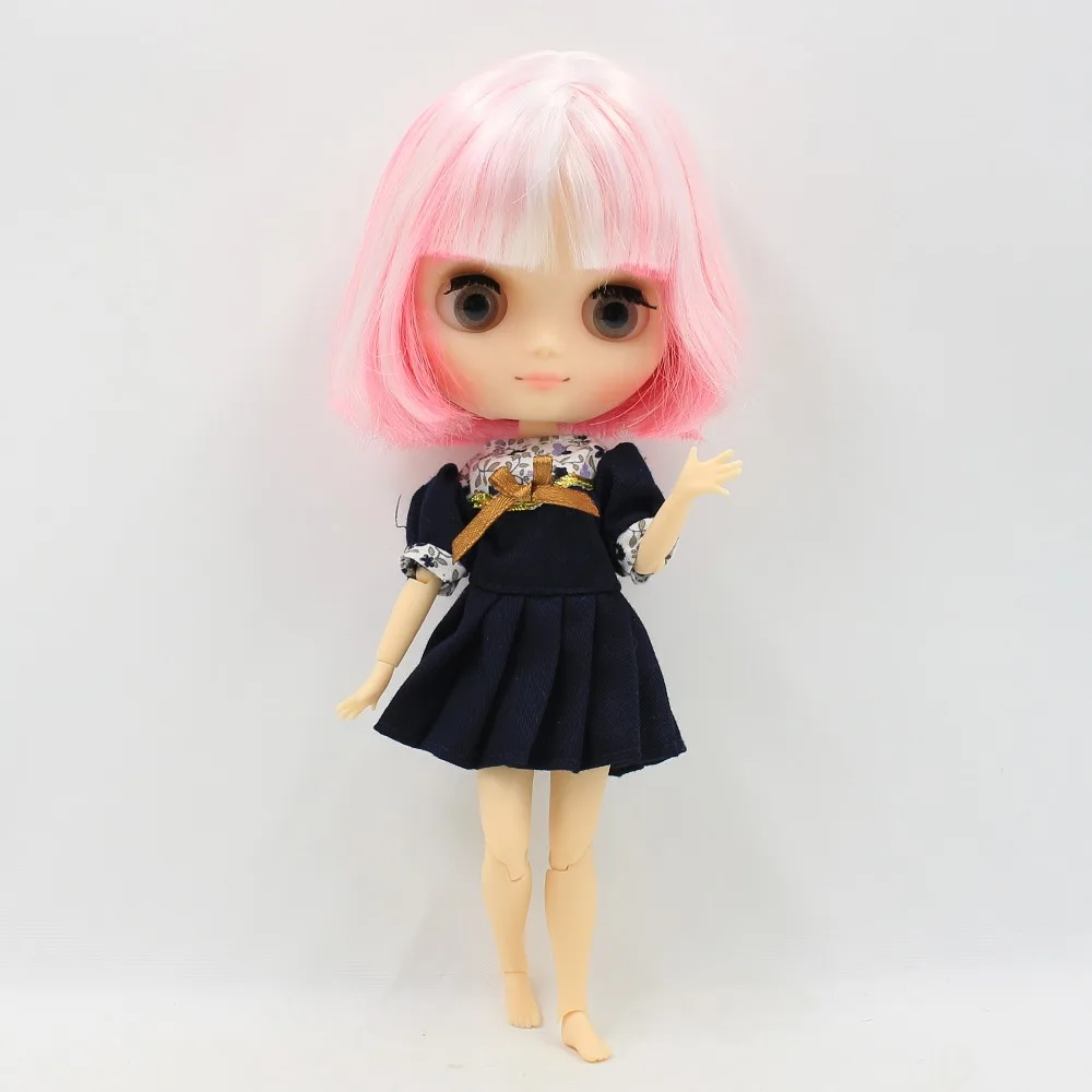 DBS blyth Middie кукла совместное тело матовое лицо белый и розовый 1/8 20 см bjd Подарочная