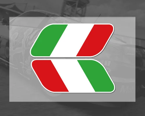 

Reflective PVCT Italy Flag Style Car Stickers