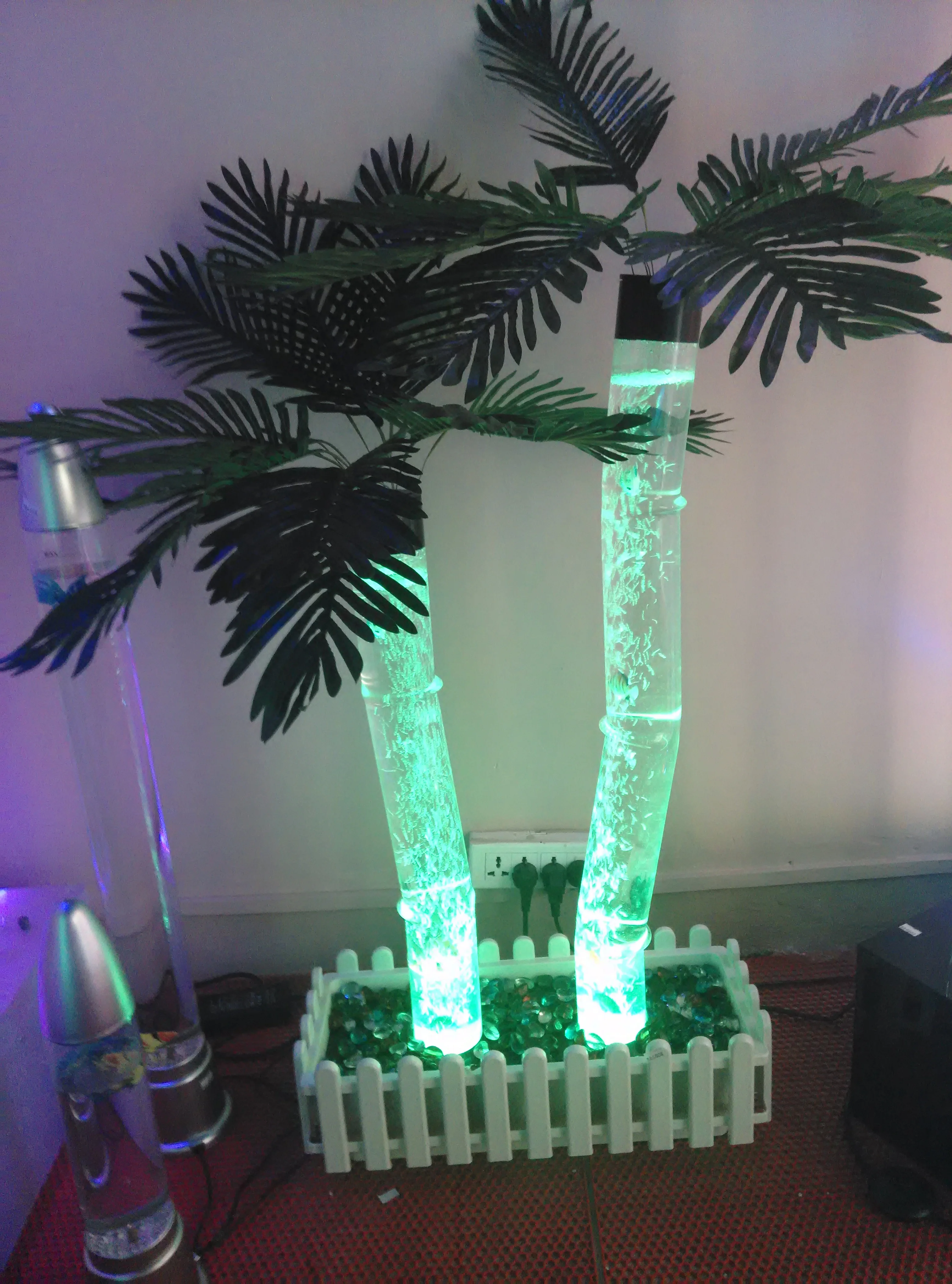 На заказ: светильник для водной колонки. Светильник с бусинами из пузырьковой