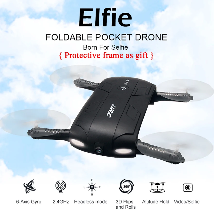 JJRC H37 FPV Квадрокоптер Радиоуправляемый Дрон с Wi Fi камерой Безголовый режим удержание высоты управление