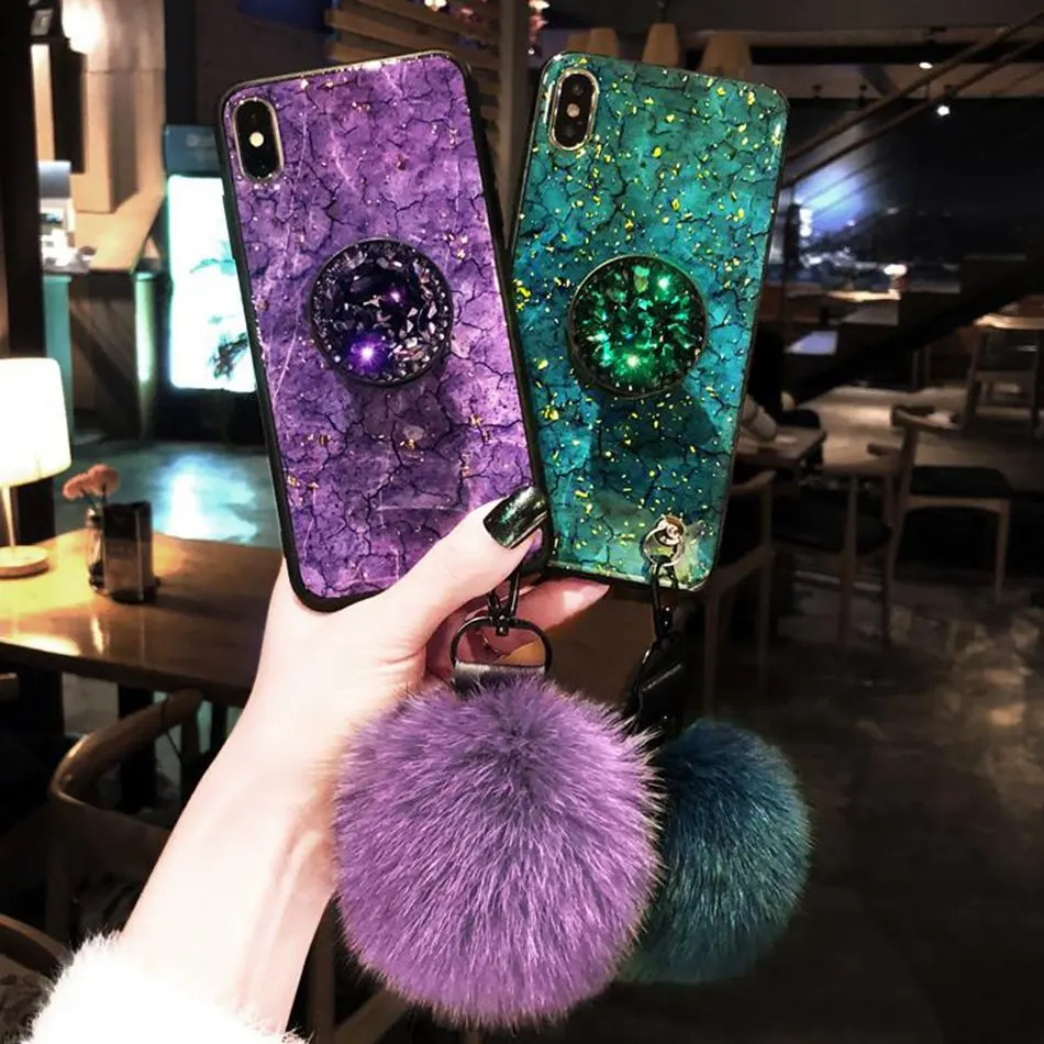 Для Iphone 8 7 Plus X 6 S XS Max XR чехол роскошный золотой фольги под мрамор Блестящий