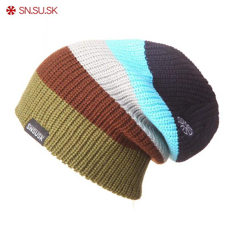 SN.SU.SK зимние шапки для женщин Mem шапка высокого качества вязаная Лыжная беговых