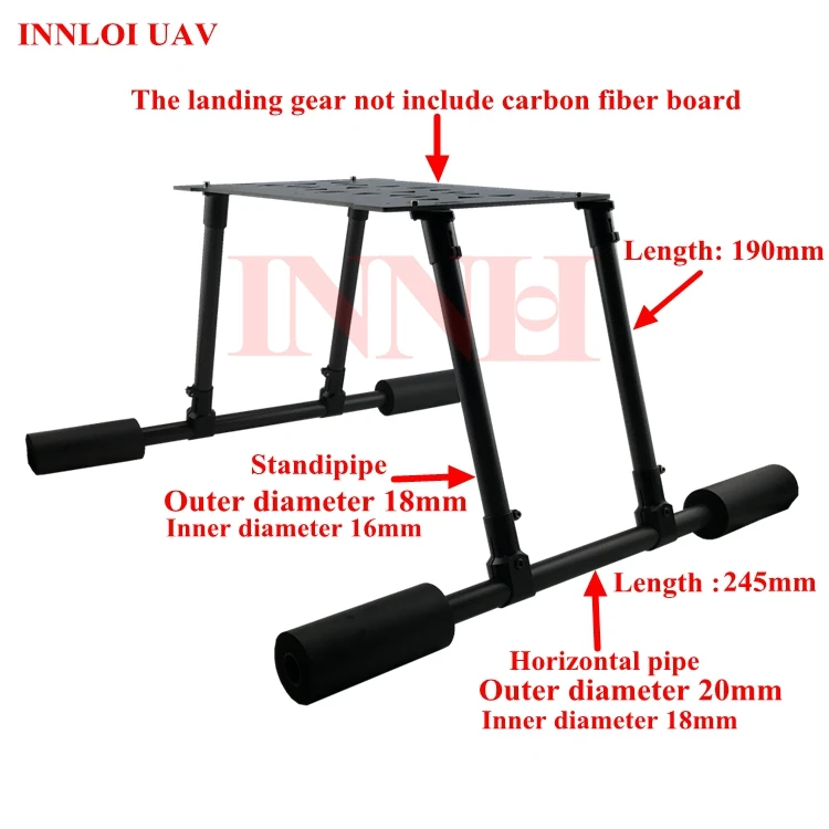 INNLOI UAV DIY многовинтовое шасси с двойной трубой фиксированное из углеродного