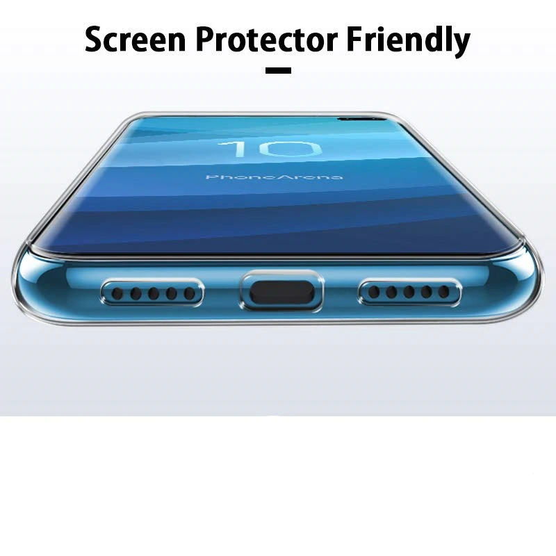 Новый базовый тонкий прозрачный мягкий силиконовый чехол из ТПУ для Samsung Galaxy S10 Plus