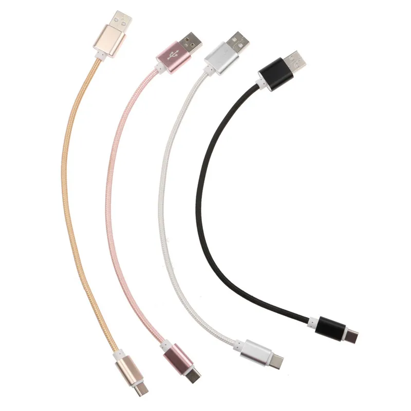 2019 Новое нейлоновое вязаное алюминиевое USB 3 1 type-C 2A зарядное устройство для