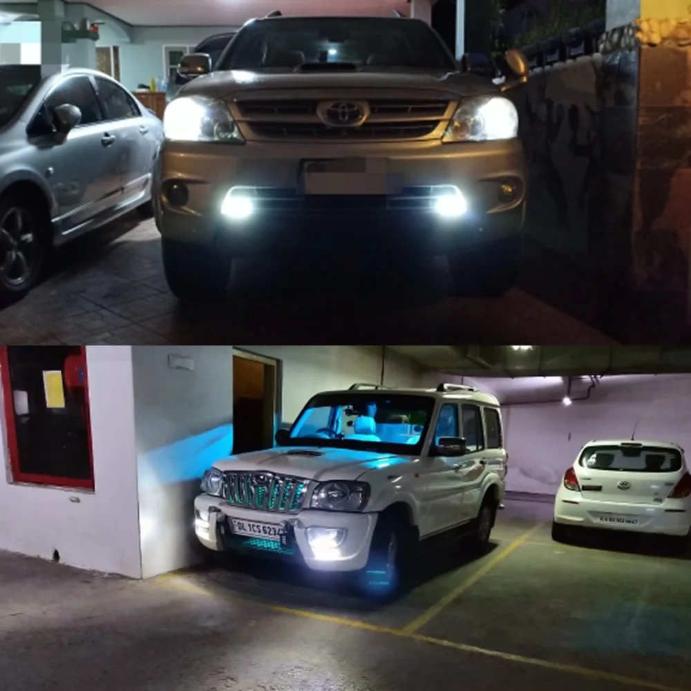 2 шт. DC 12 В Авто прочный автомобильный дневной ходовой светильник 3LED алюминиевый DRL Дневной светильник супер белый Головной фонарь парковочный противотуманный светильник s