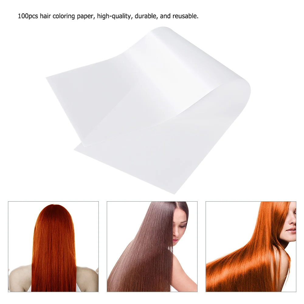 

100pcs/bag Pro Salon Hair Dye barber accessories Paper Recycleable Hair Dyeing Paper Separators Sheet Barber Tissue Hair Styling
