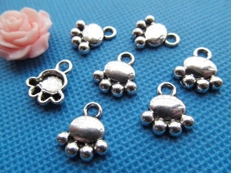 

40 шт., серебряные подвески в античном стиле для браслетов и ожерелий, 12,53 мм x 13,80 мм