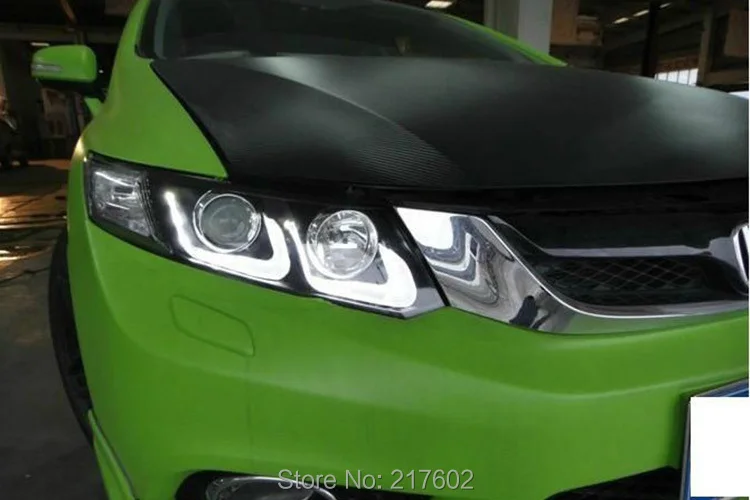 Для Honda CIVIC проектор головной светильник s 2012 со светодиодной подсветкой U Стиль