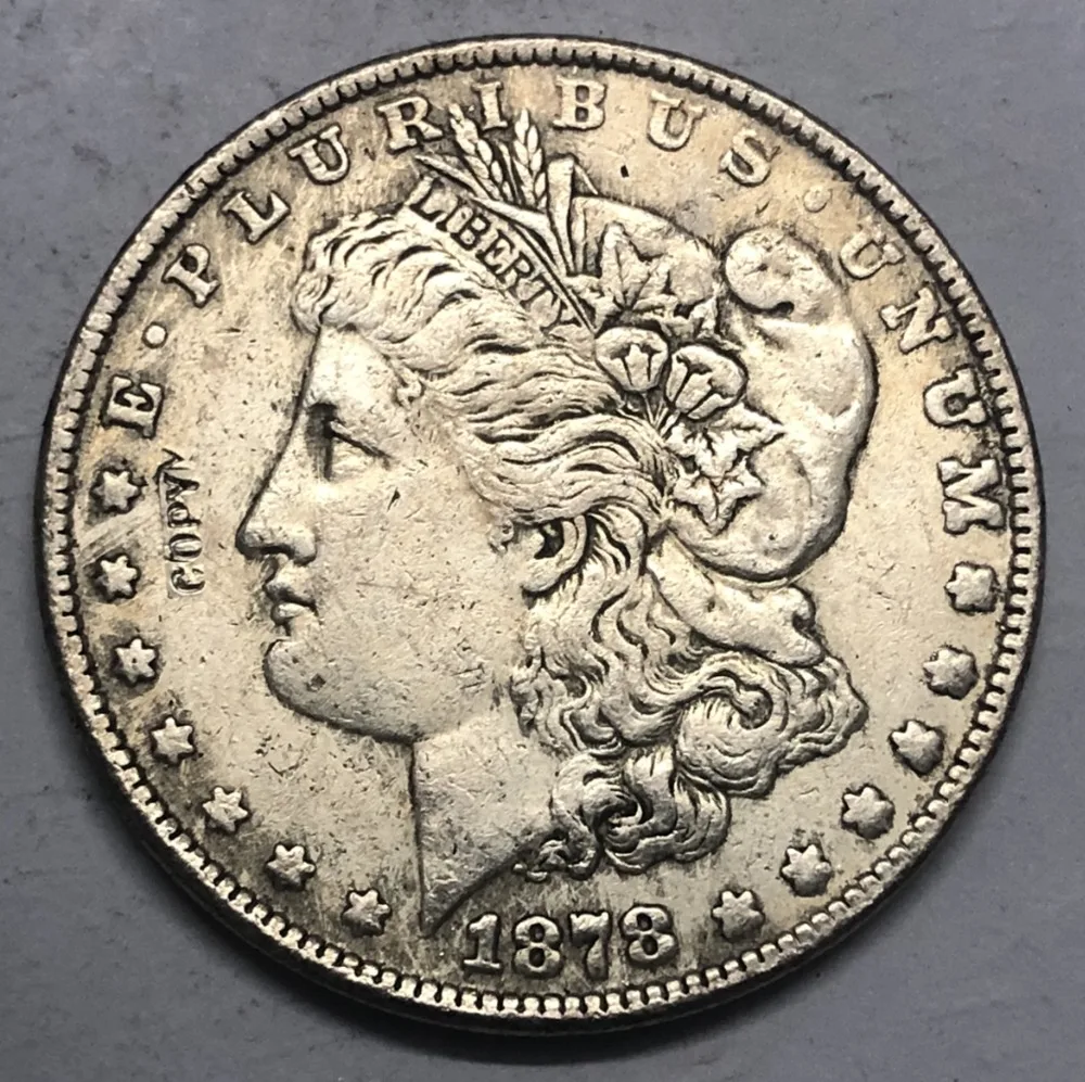 1878 (P.S.O) Соединенные Штаты Morgan One Dollar Посеребренная копия монеты (Выберите любой