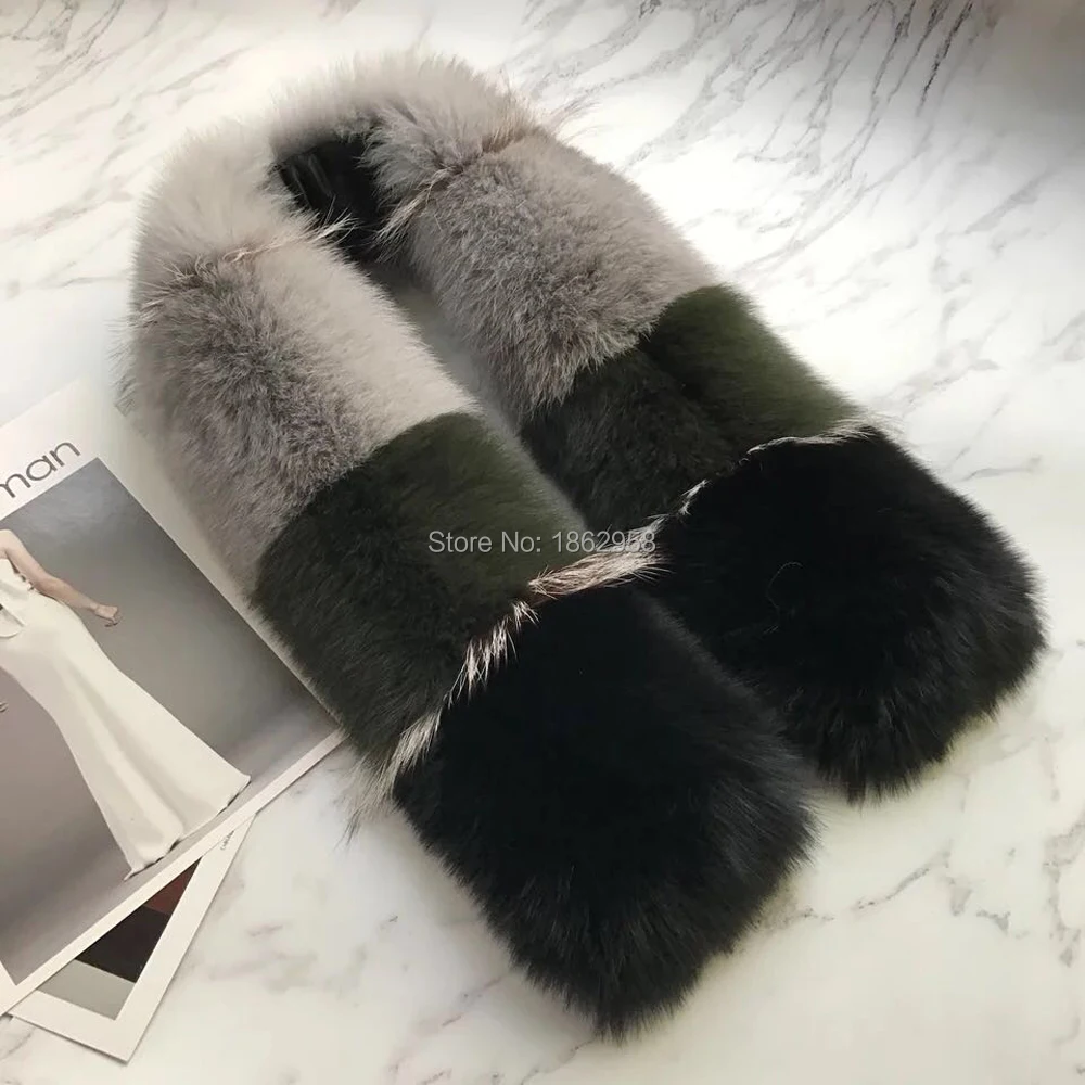 China Post Air Mail Free Shipping SJ101 Best Sell Top Quality New Arrival 2019 Women Fox Fur Scarf from |