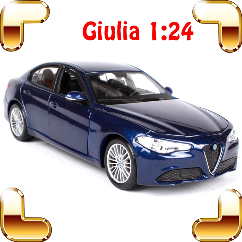 

Christmas Gift Giulia 1/24 Metal Model Car Collection Vehicle Toys For Boys oyuncak House Decoration Alloy Die-cast Present Toy