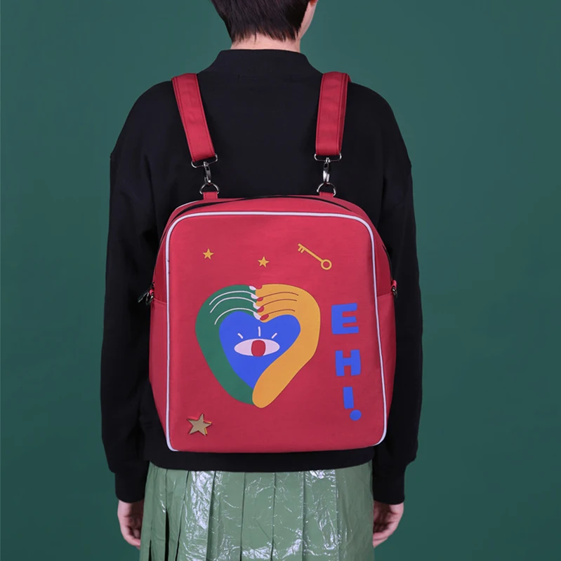 Новый дизайн сумка через плечо с граффити женская сумка-мессенджер двойного