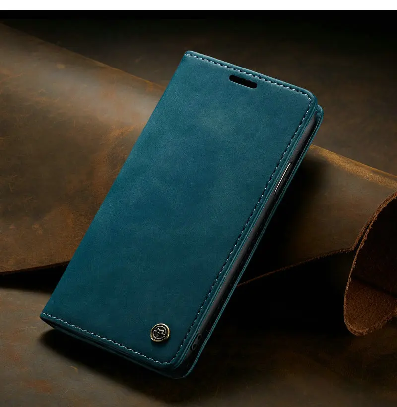 Чехол CaseMe из искусственной кожи для iPhone X XS Max роскошный Магнитный чехол в стиле