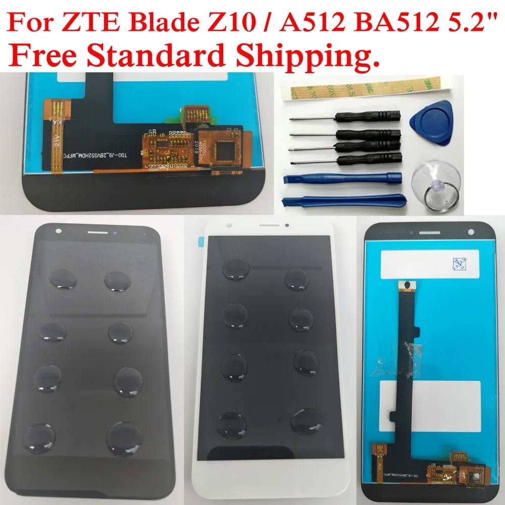 Сенсорный ЖК экран Shyueda для ZTE Blade Z10 / A512 BA512 5 2 дюйма 100% тестирование AAA + с цифровым