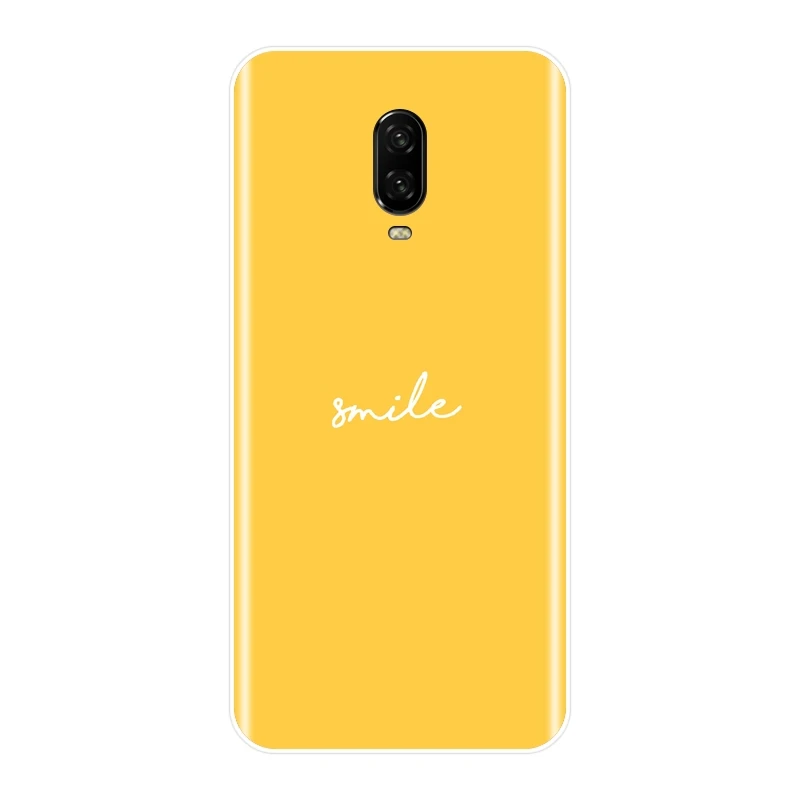 Мягкий чехол для телефона силиконовый OnePlus 6 6T 5T 3 3T желтый космический Подсолнух