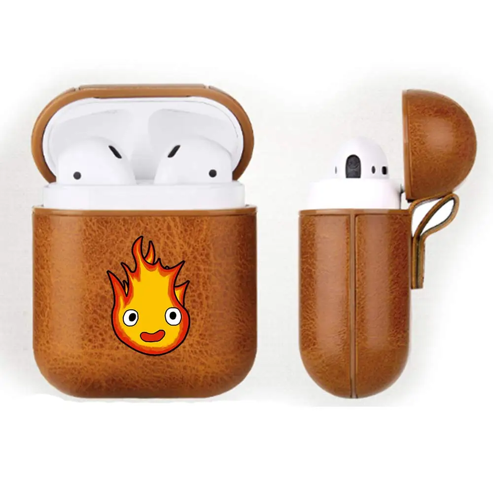 Howl's движущийся замок фильм ПУ кожа Airpods чехол Bluetooth беспроводная гарнитура