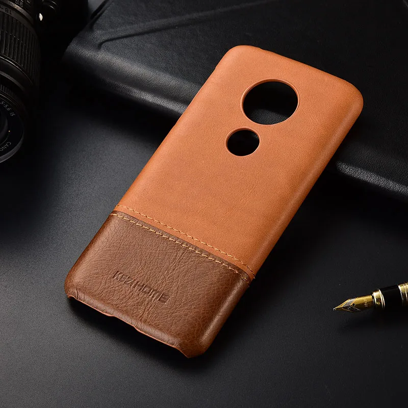 Модный чехол из натуральной кожи для Motorola Moto G6 Play 5 7 дюйма Жесткий Чехол винтажный