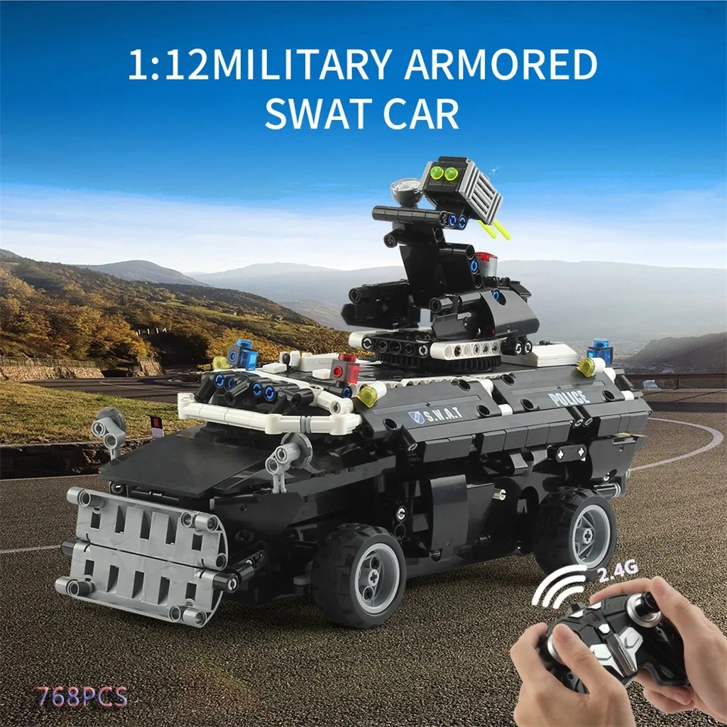 1:12 2 4G Радиоуправляемый автомобиль специальный полицейский взрывозащищенный