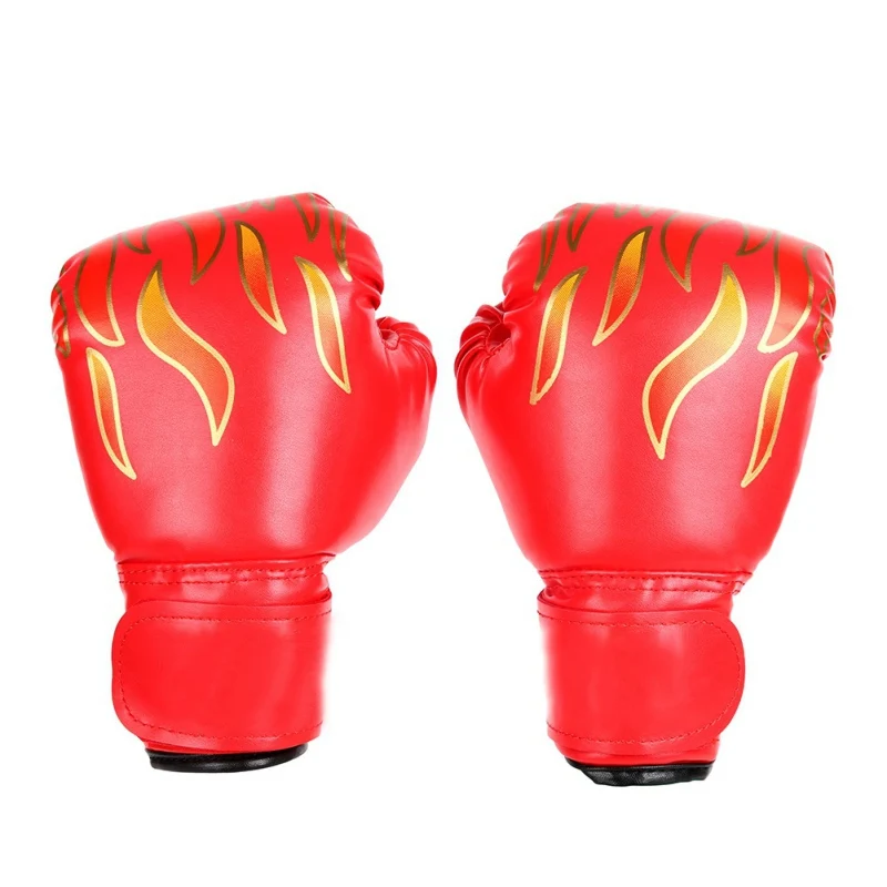 

PU leather children's sandbags taekwondo gloves adult Sanda gloves Fighting boxing match flame gloves