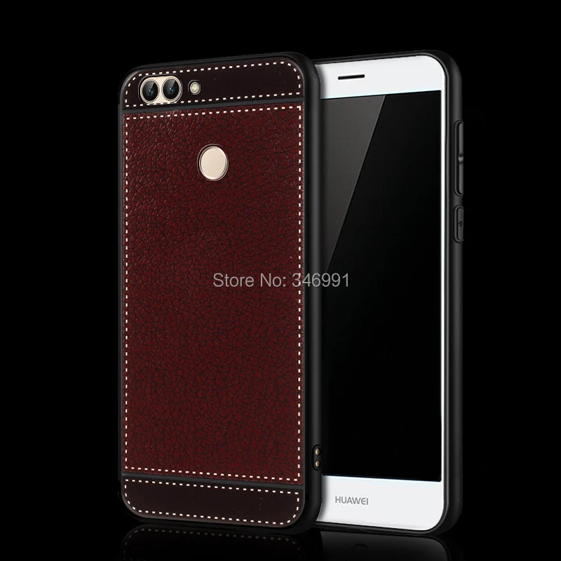 Чехол для Huawei P Smart Dual Sim FIG LX1 LX2 LX3 LA1 кожаный мягкий черный силиконовый чехол умный