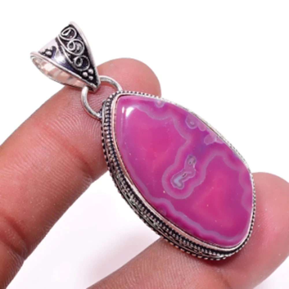 

Solar Quarts Pendant Silver Overlay over Copper , 54 mm, P5696