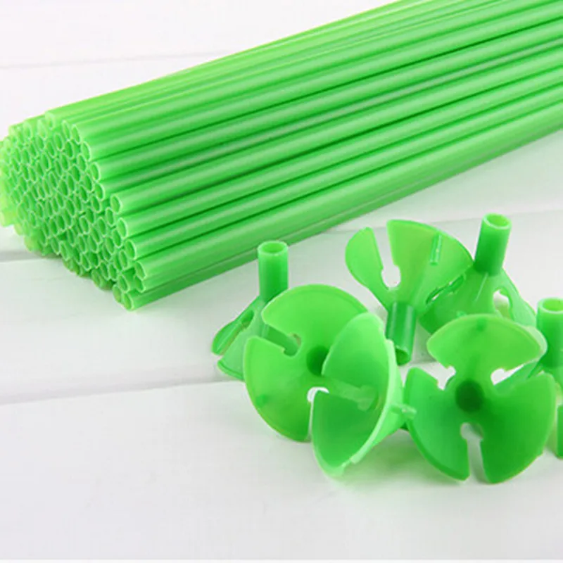 Высокое качество воздушный шар stick100sets/Лот Цвет красный желтый цвет зеленый синий