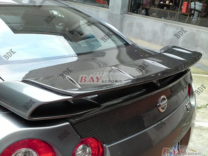 Подходит для Nissan GTR35 Skyline gt-r R35 углеродного волокна задний спойлер заднего крыла