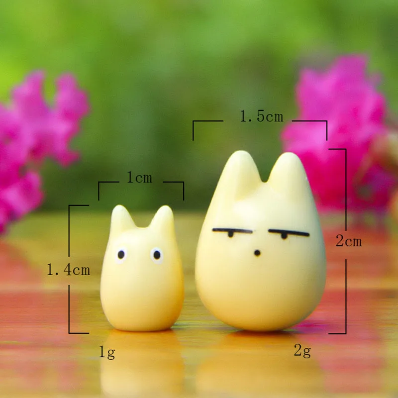 12PSC Мультфильм фигурки игрушка модель мини милый эмотикон новая Миядзаки Тоторо