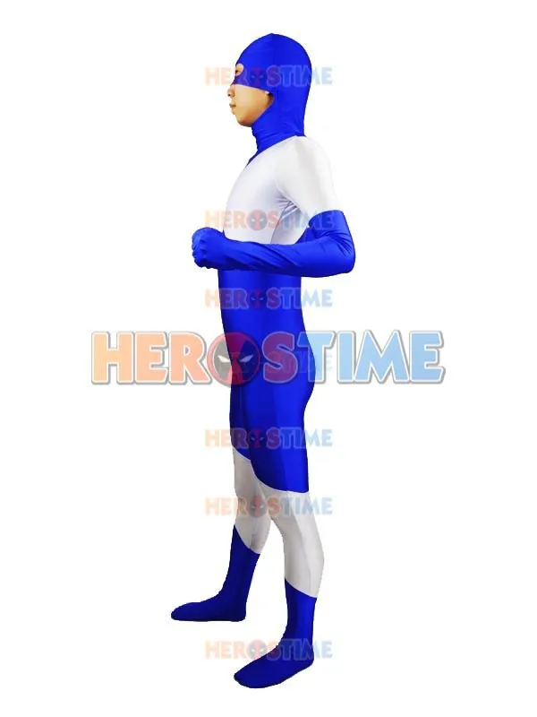 Костюм на Хэллоуин супергерой Марвел синий и белый спандекс Вэнс Астро костюм