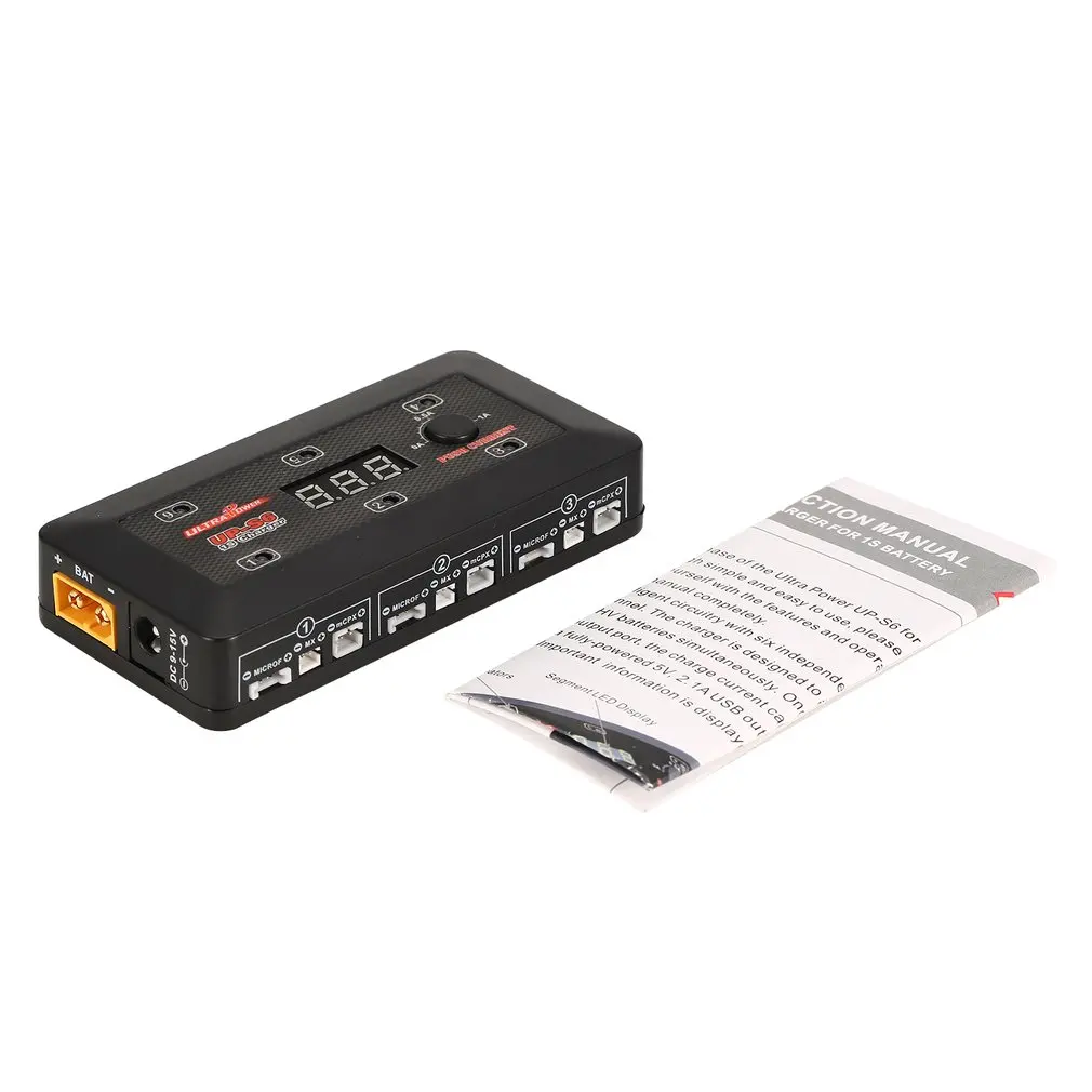 Ультра мощность UP S6 LiPo/LiHV зарядное устройство MICRO MX JST mCPX usb зарядный порт ЖК