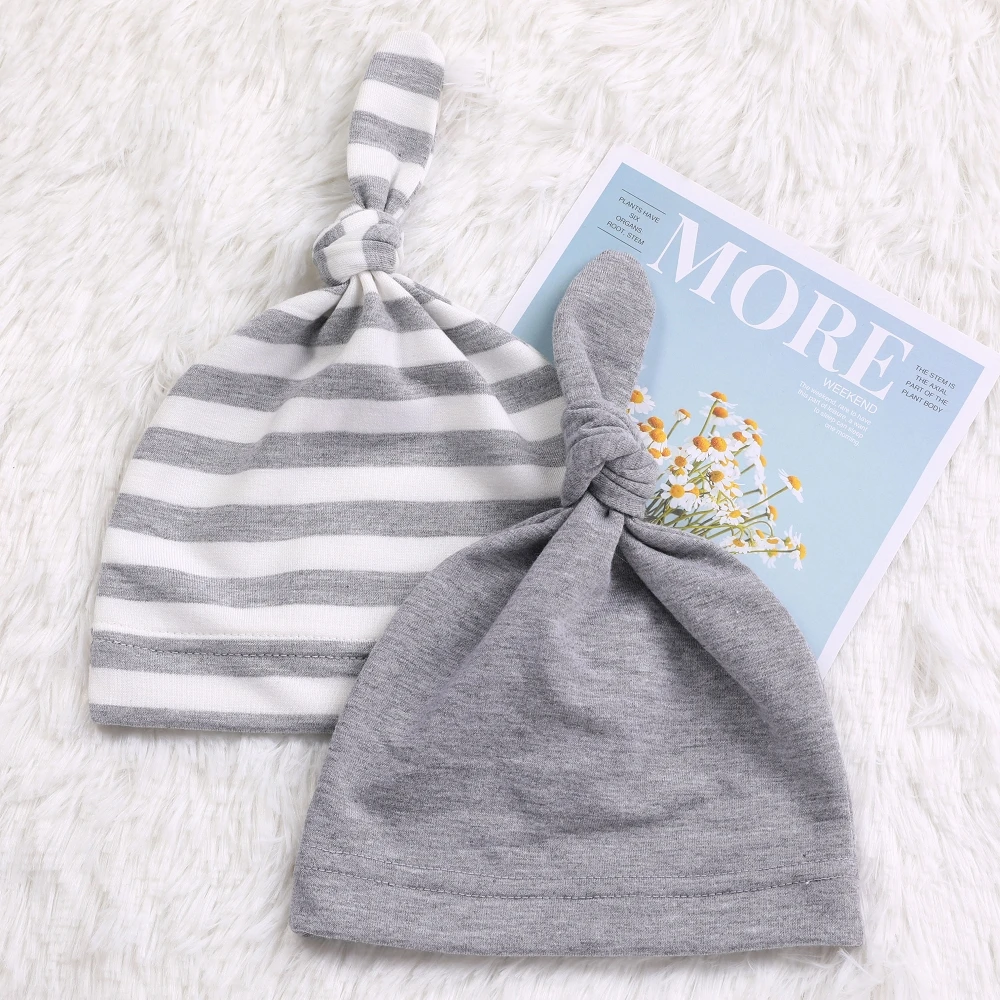 Fashion Knot Baby Hat Candy Color Cotton Boy Cap Spring Autumn Girls Newborn Infant Toddler Kids Hats for Unisex Boys | Детская одежда