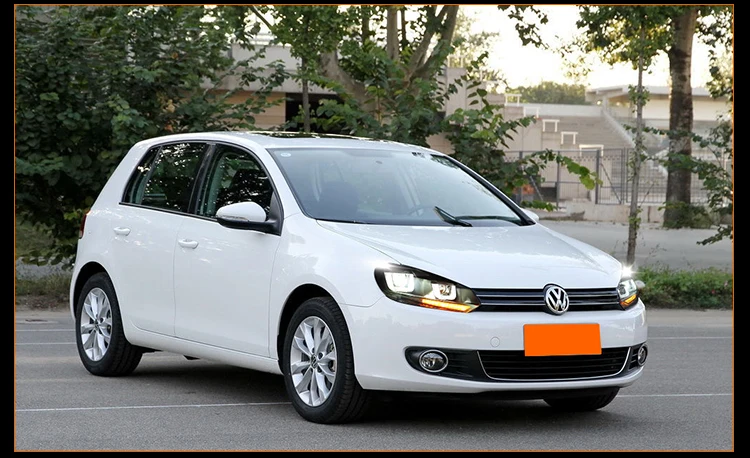 Автомобильный Стайлинг для VW Golf 6 фары 2012 Volkswagen Golf светодиодный фары DRL Биксеноновые линзы дальнего ближнего света парковочные противотуманные фары
