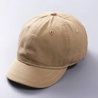 2018 high quality unisex 100 cotton outdoor short brim baseball cap snapback fashion sports hats for men women cap
